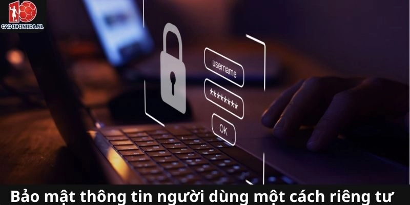 Quyền riêng tư được áp dụng cho việc bảo mật thông tin người dùng